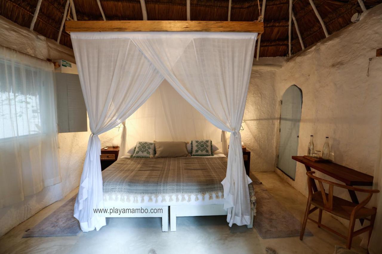 Playa Mambo Eco Cabanas Hotel Tulum Pueblo Buitenkant foto