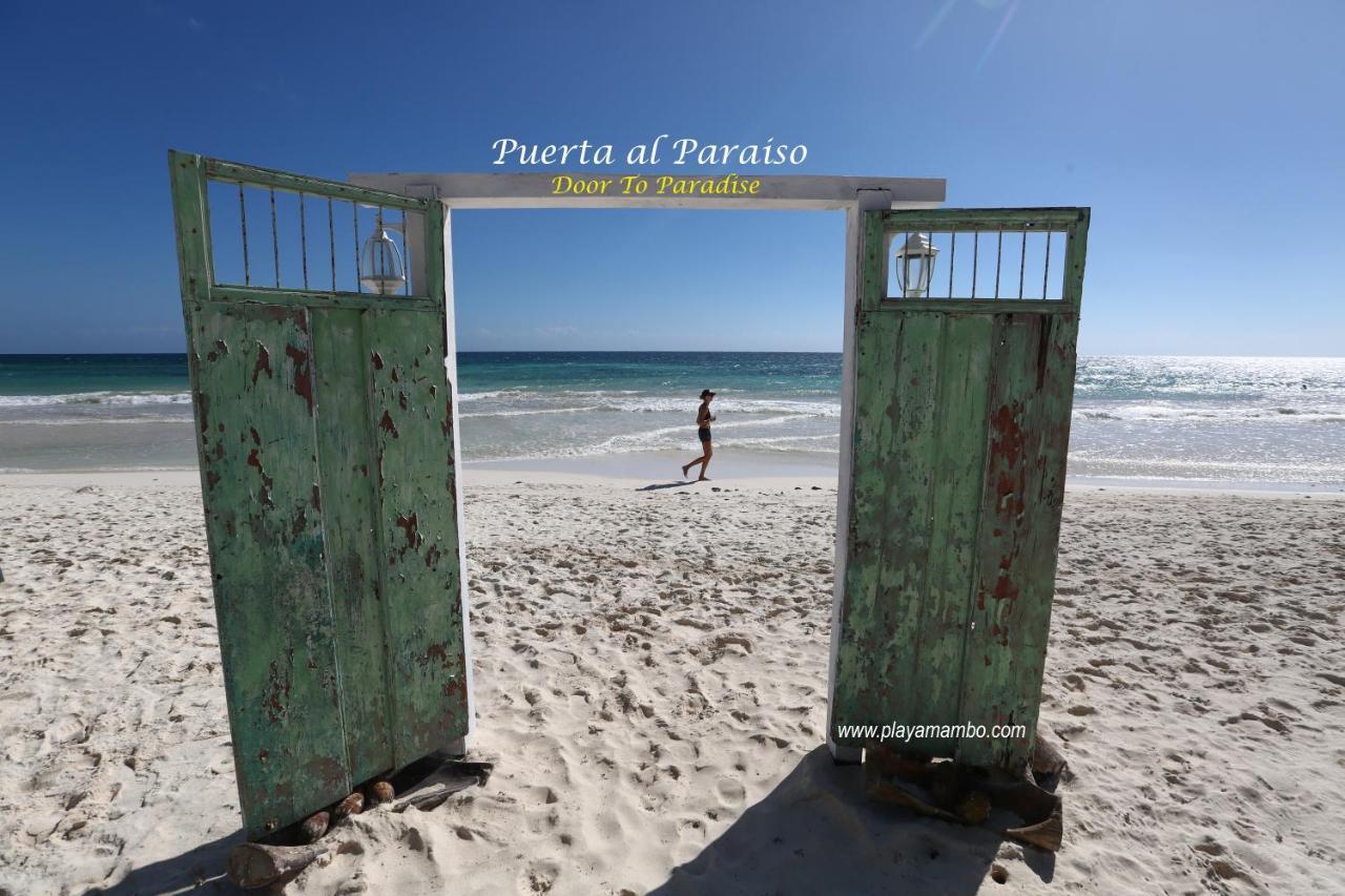 Playa Mambo Eco Cabanas Hotel Tulum Pueblo Buitenkant foto