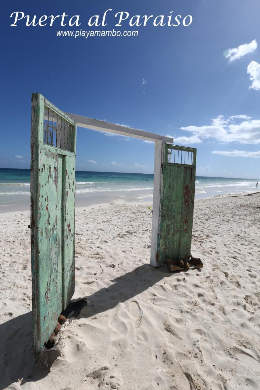 Playa Mambo Eco Cabanas Hotel Tulum Pueblo Buitenkant foto