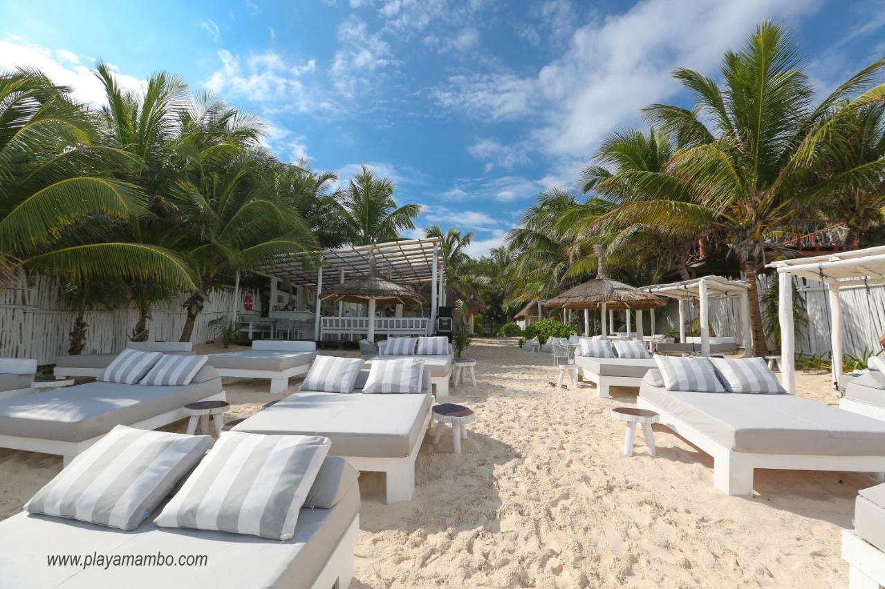 Playa Mambo Eco Cabanas Hotel Tulum Pueblo Buitenkant foto