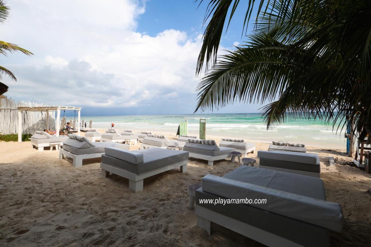 Playa Mambo Eco Cabanas Hotel Tulum Pueblo Buitenkant foto