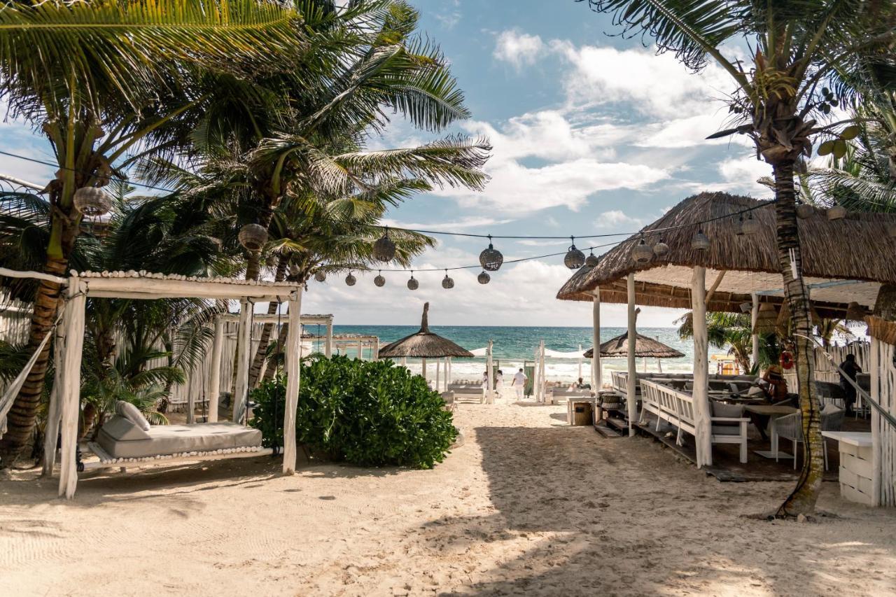 Playa Mambo Eco Cabanas Hotel Tulum Pueblo Buitenkant foto